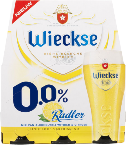 Wieckse Radler 0% set van 6 flesjes á 0,30 liter